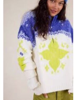 Free People Mythical knit sweater Large NWT